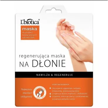 L'biotica -  L'biotica Regenerująca maska na dłonie w postaci rękawiczek 